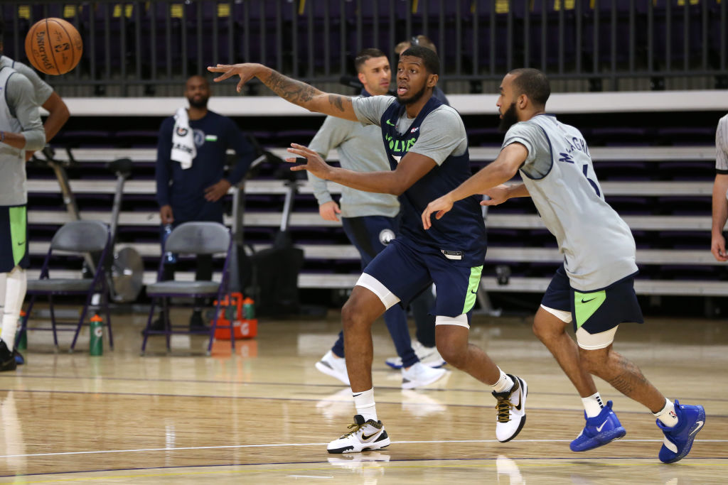 Tyrone Wallace of the Minnesota Timberwolves