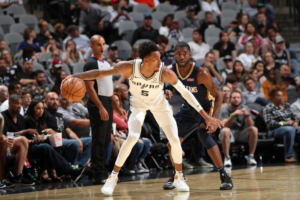 Dejounte Murray of the San Antonio Spurs