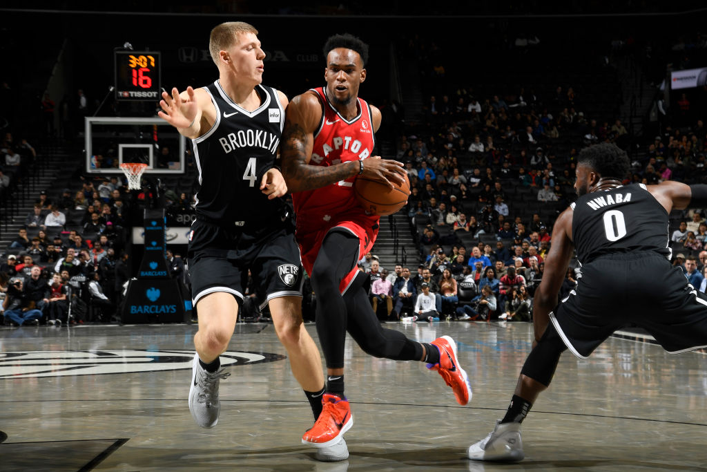 Oshae Brissett of the Toronto Raptors