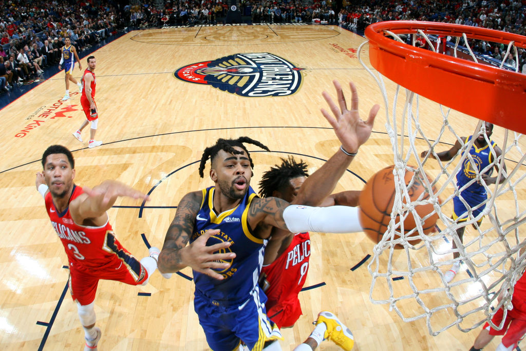 D'Angelo Russell of the Golden State Warriors