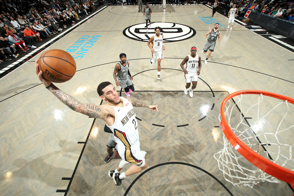 Lonzo Ball of the New Orleans Pelicans