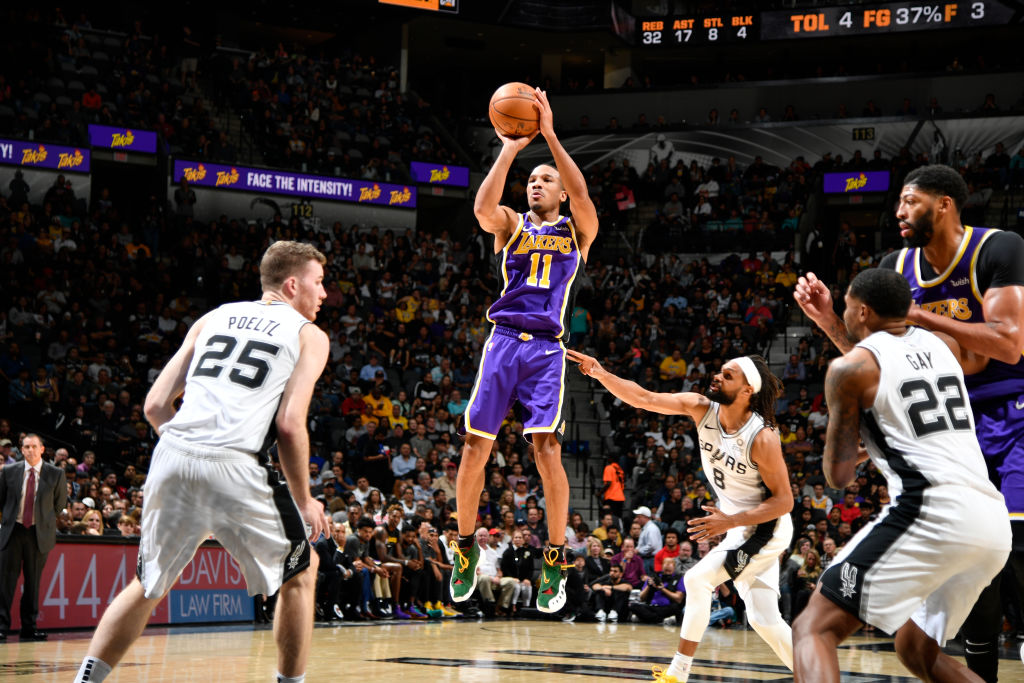 Avery Bradley of the Los Angeles Lakers