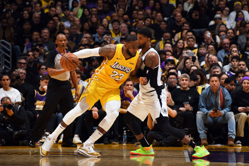 LeBron James of the Los Angeles Lakers