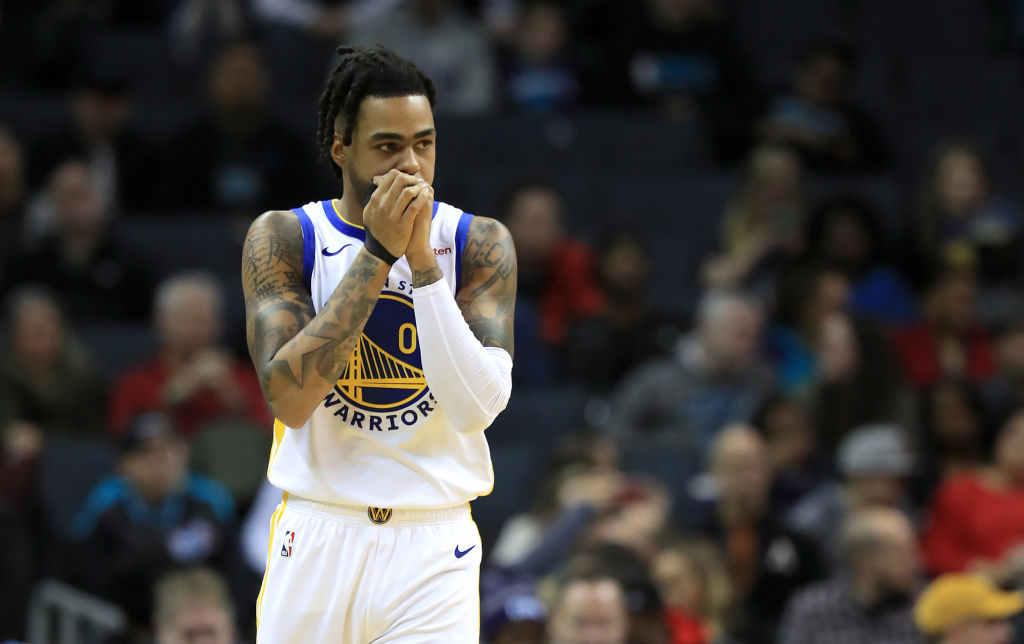 D'Angelo Russell of the Golden State Warriors