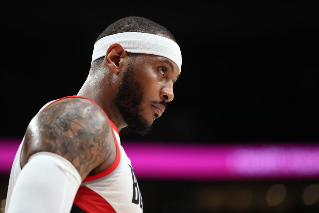 Carmelo Anthony of the Portland Trail Blazers