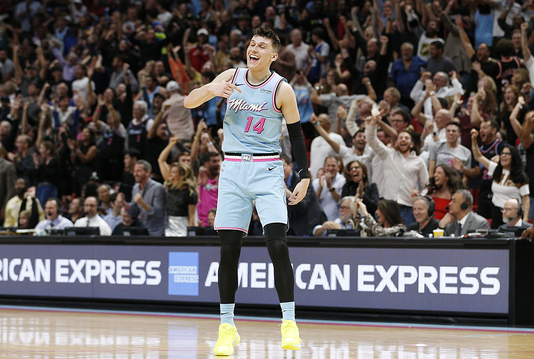 tyler herro heat post up