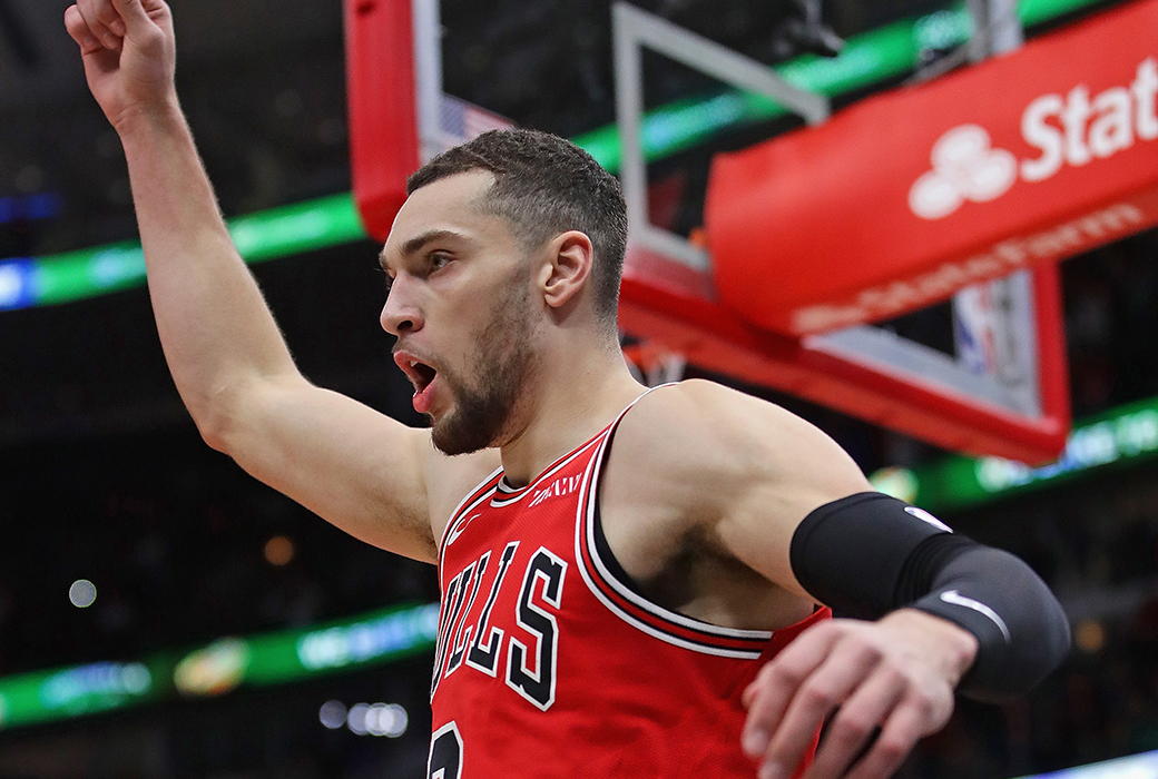zach lavine post up bulls clippers