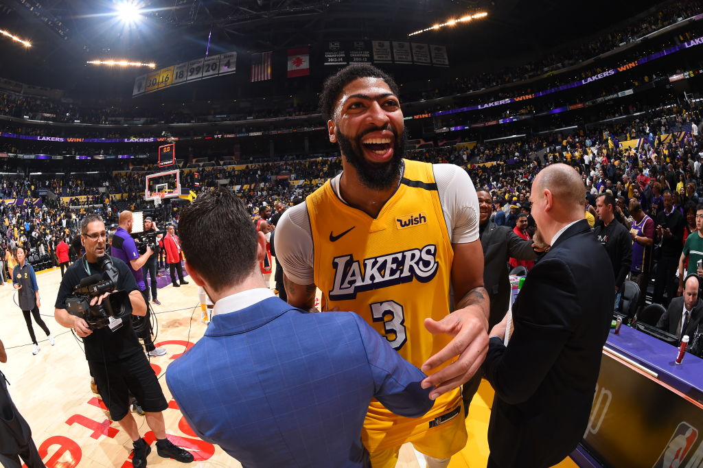 Anthony Davis of the Los Angeles Lakers