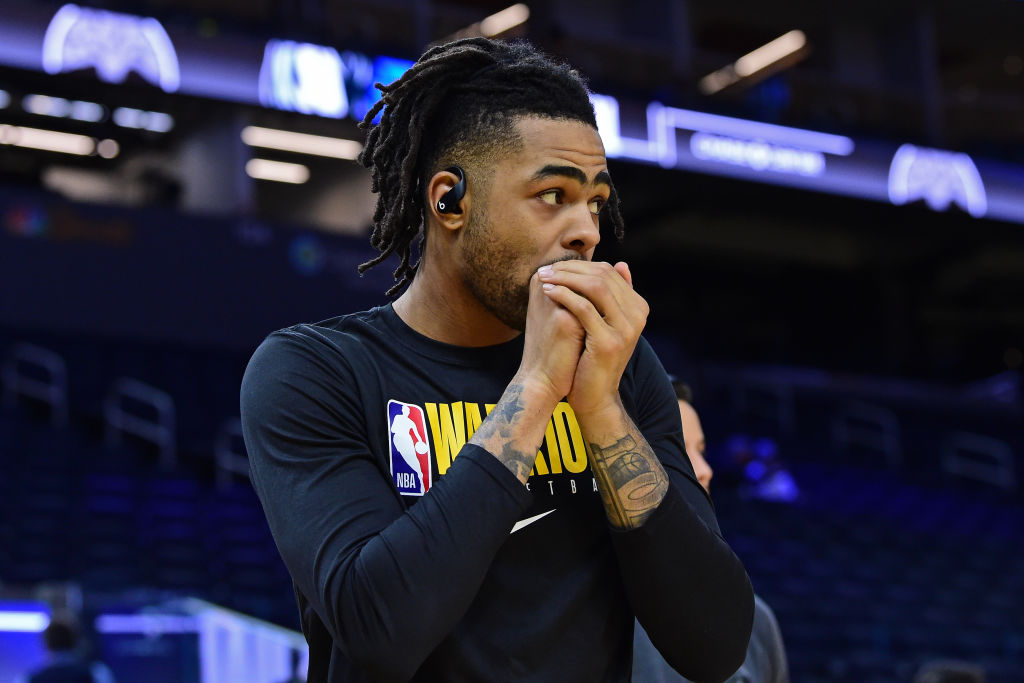 D'Angelo Russell of the Golden State Warriors