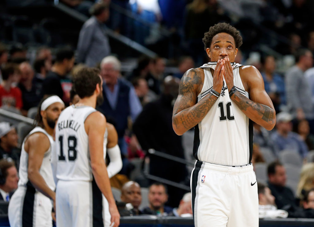 DeMar DeRozan of the San Antonio Spurs