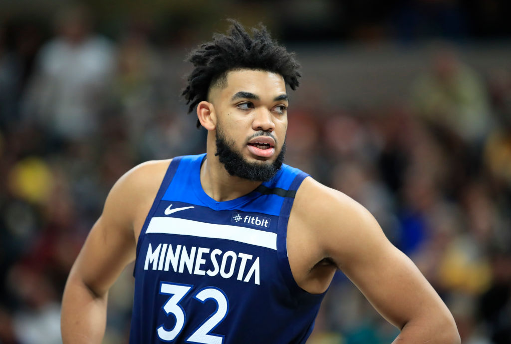 Karl-Anthony Towns of the Minnesota Timberwolves