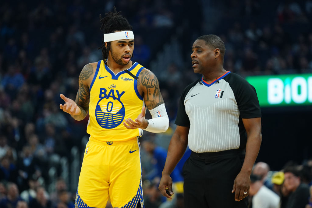 D'Angelo Russell of the Golden State Warriors