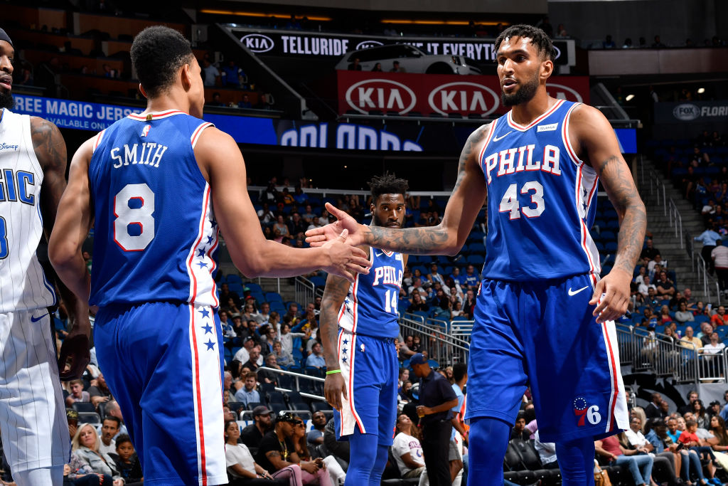 Jonah Bolden of the Philadelphia 76ers