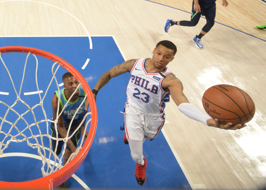 Trey Burke of the Philadelphia 76ers