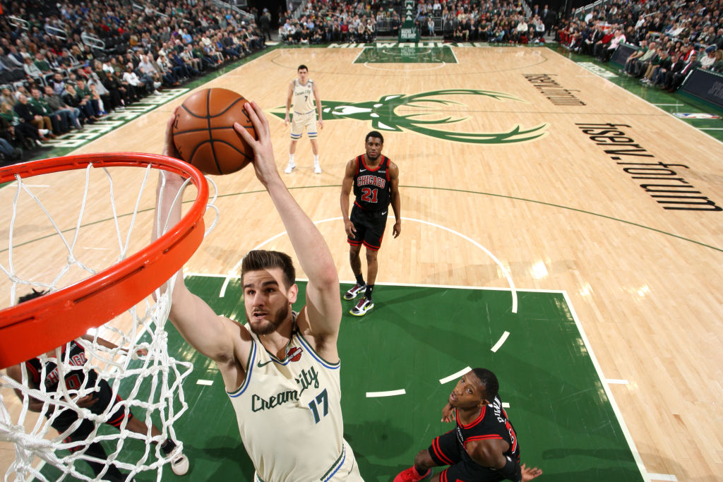 Dragan Bender of the Milwaukee Bucks
