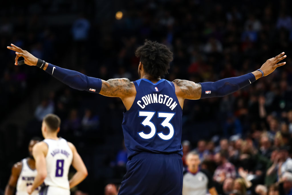 Robert Covington of the Minnesota Timberwolves