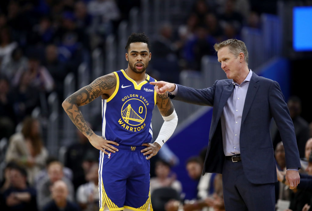 D'Angelo Russell of the Golden State Warriors