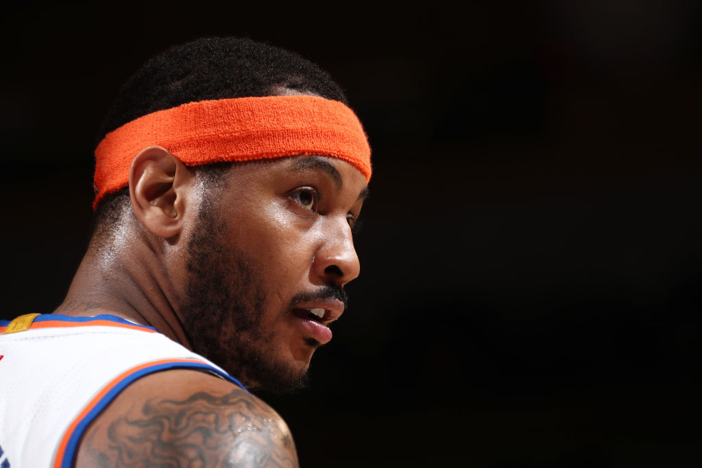 Carmelo Anthony of the New York Knicks