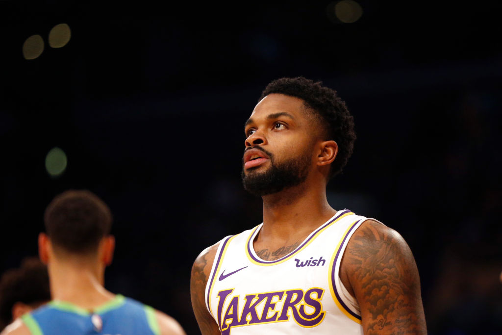 Troy Daniels of the Los Angeles Lakers