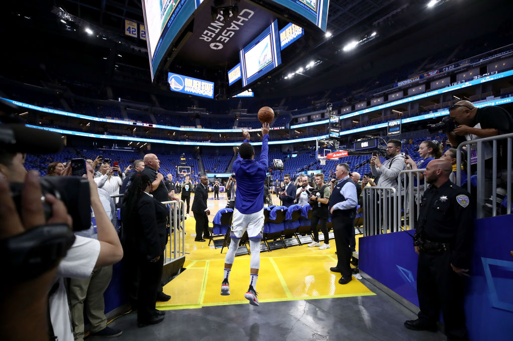 Steph Curry of the Golden State Warriors