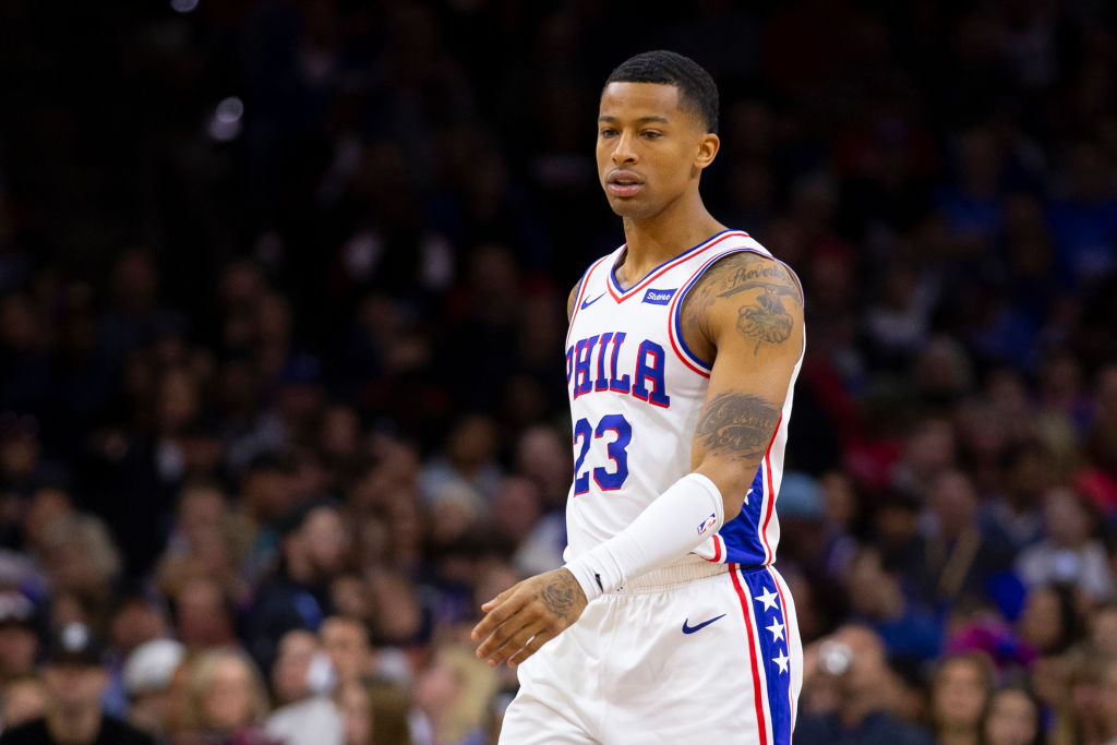 Trey Burke of the Philadelphia 76ers