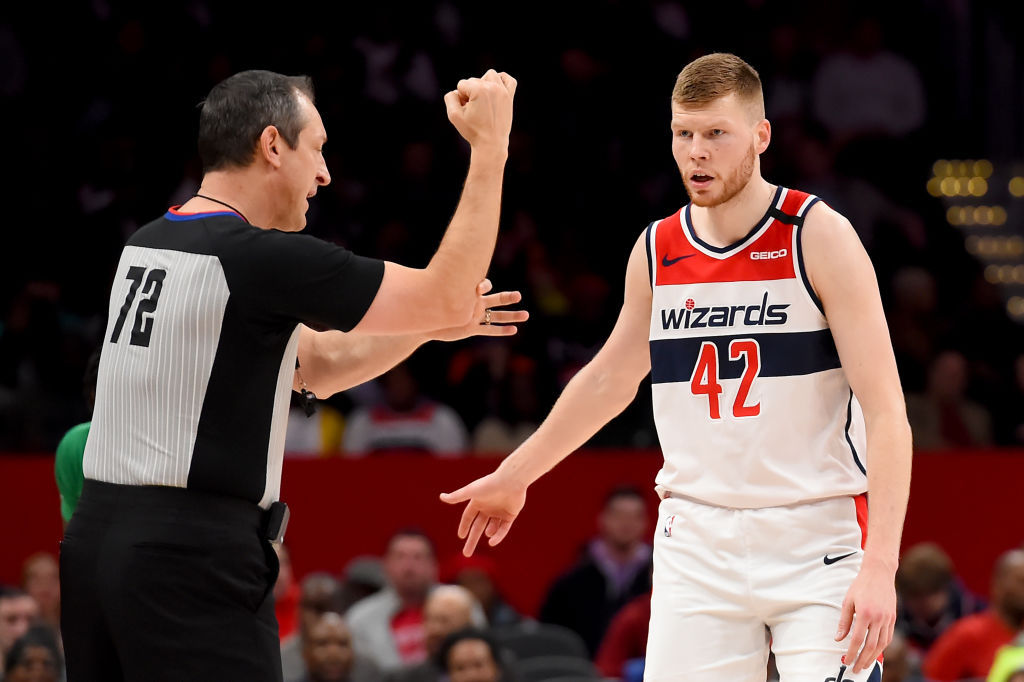 Davis Bertans of the Washington Wizards