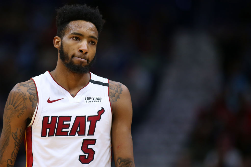 Derrick Jones Jr. of the Miami Heat
