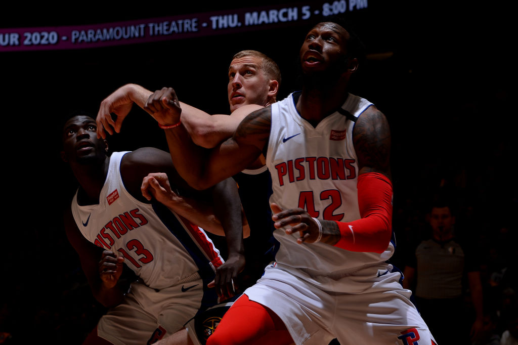 Donta Hall of the Detroit Pistons