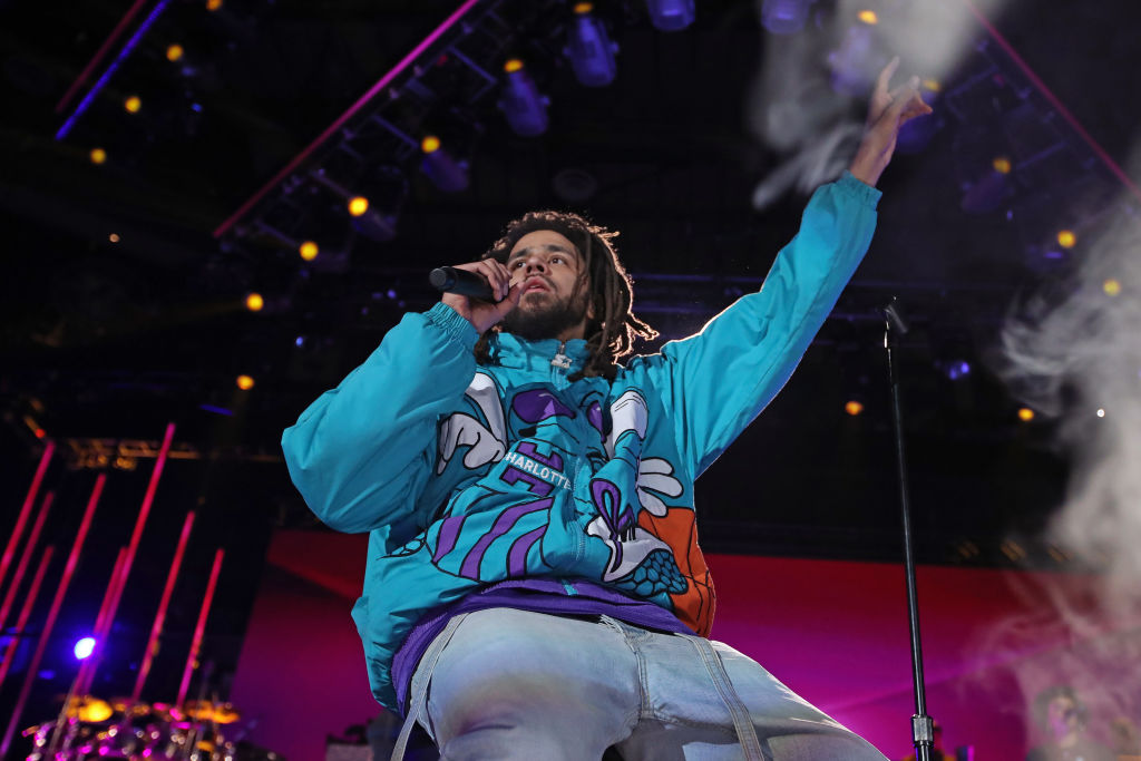 J. Cole at NBA All-Star Game