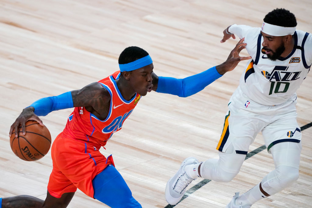 Dennis Schroder of the Oklahoma City Thunder