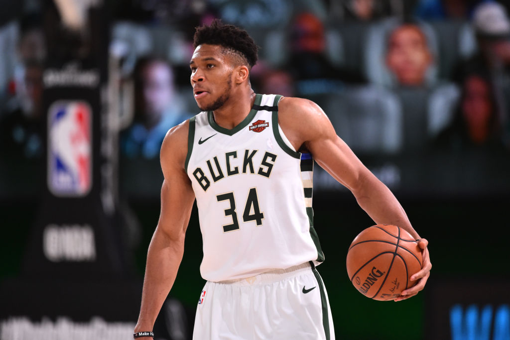 Giannis Antetokounmpo of the Milwaukee Bucks