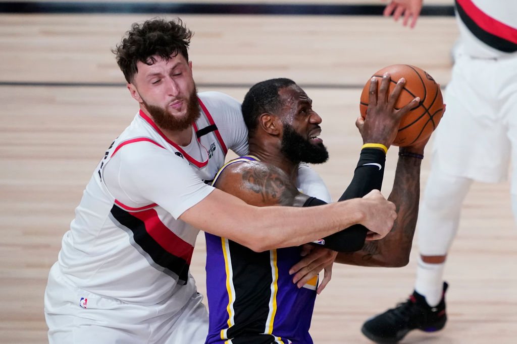 LeBron James of the Los Angeles Lakers