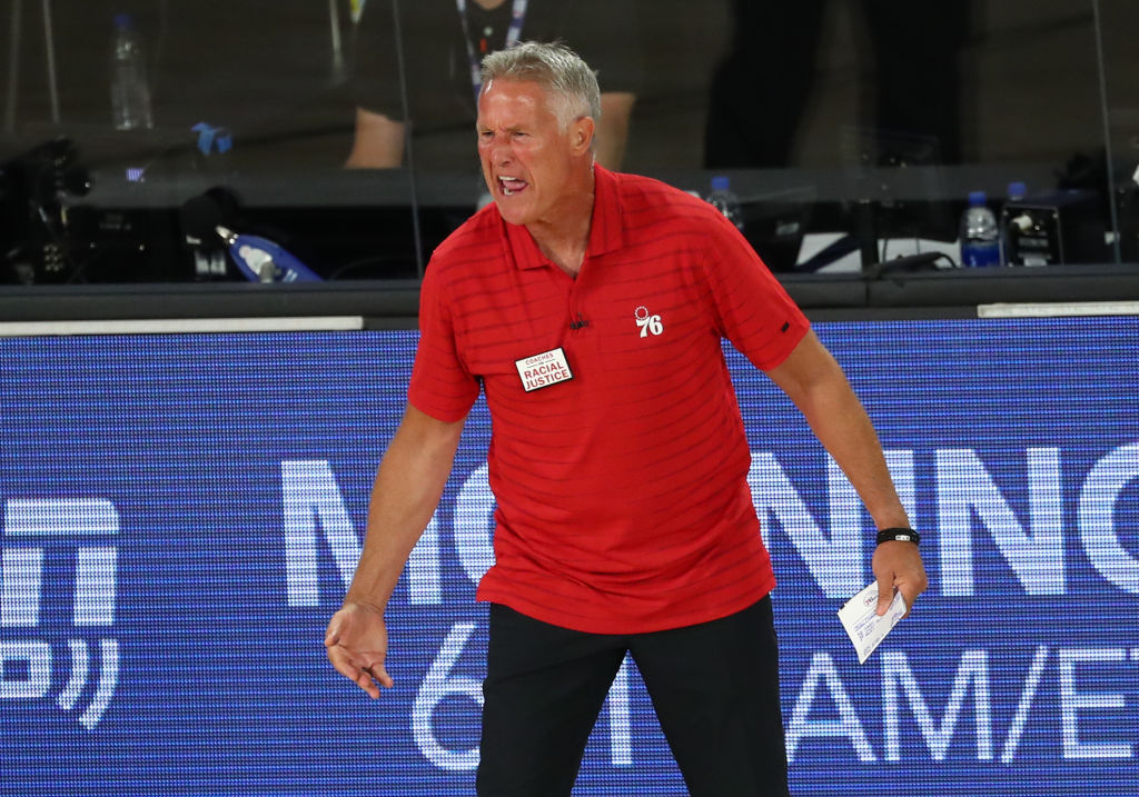Brett Brown of the Philadelphia 76ers