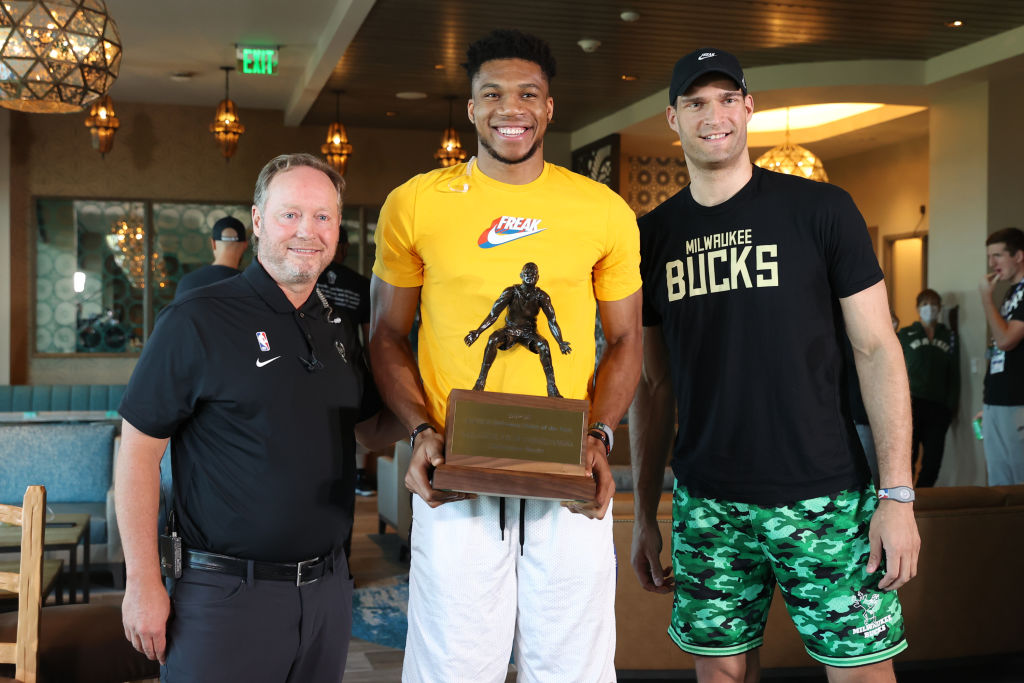 Giannis Antetokounmpo of the Milwaukee Bucks