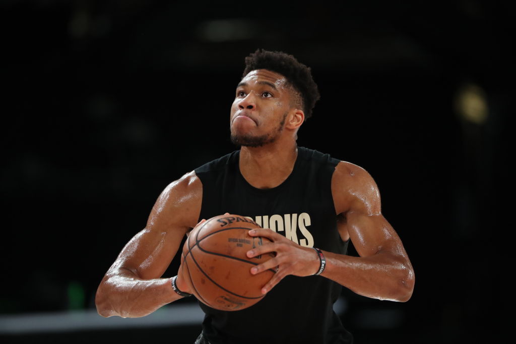 Giannis Antetokounmpo of the Milwaukee Bucks