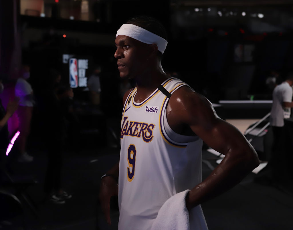 Rajon Rondo of the Los Angeles Lakers