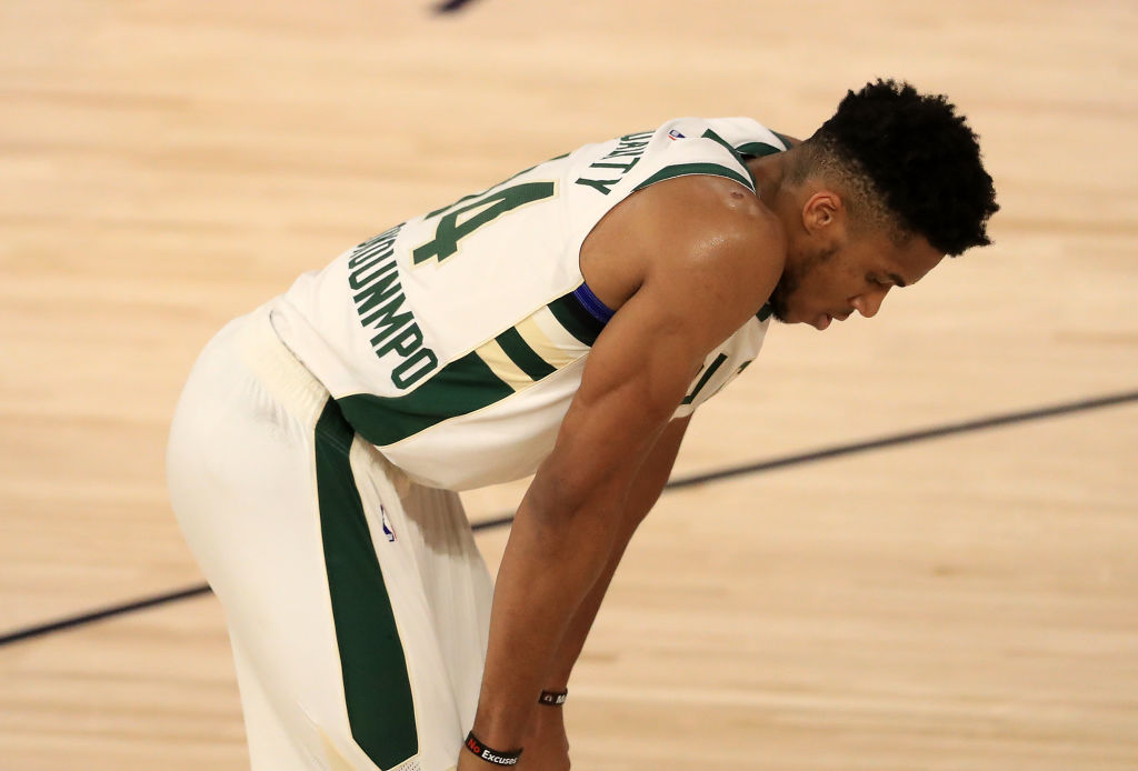 Giannis Antetokounmpo of the Milwaukee Bucks