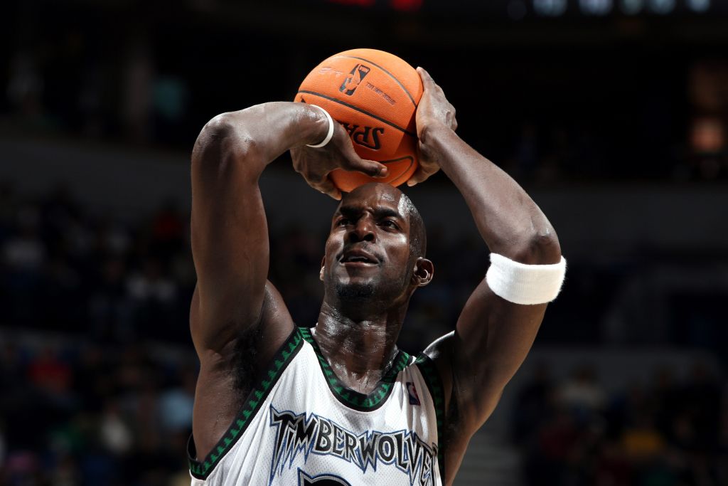 Kevin Garnett of the Minnesota Timberwolves
