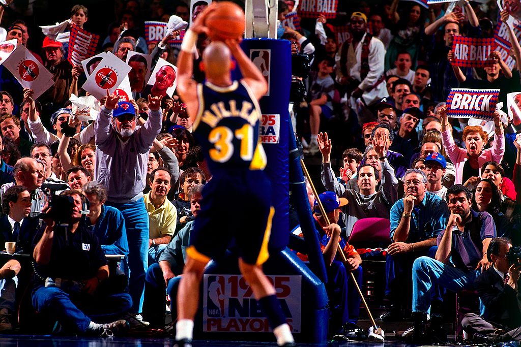Reggie Miller of the Indiana Pacers