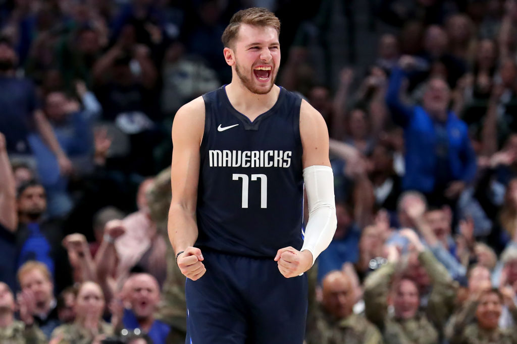 Luka Doncic of the Dallas Mavericks