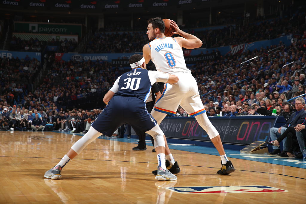 Danilo Gallinari of the Oklahoma City Thunder