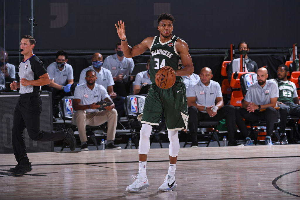 Giannis Antetokounmpo of the Milwaukee Bucks