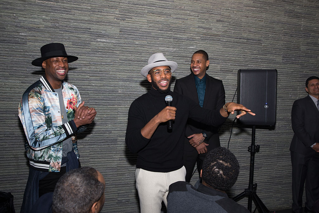Dwyane Wade, Chris Paul, Carmelo Anthony