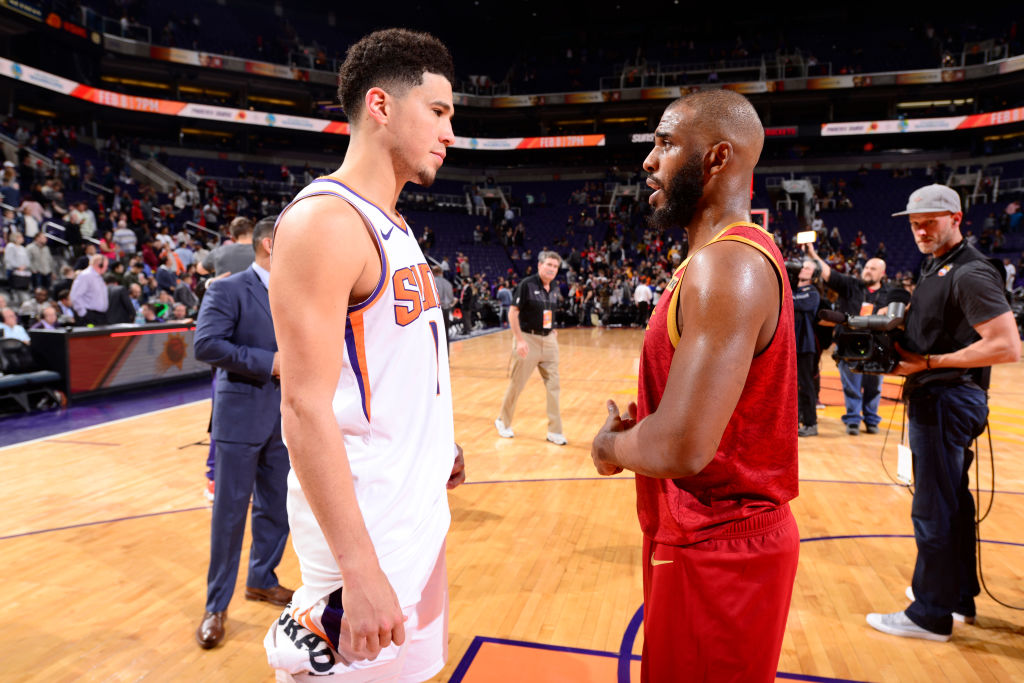 Devin Booker and Chris Paul