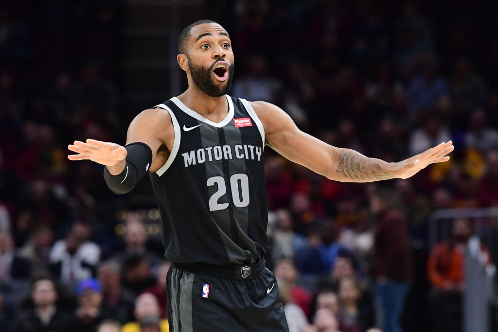 Wayne Ellington of the Detroit Pistons