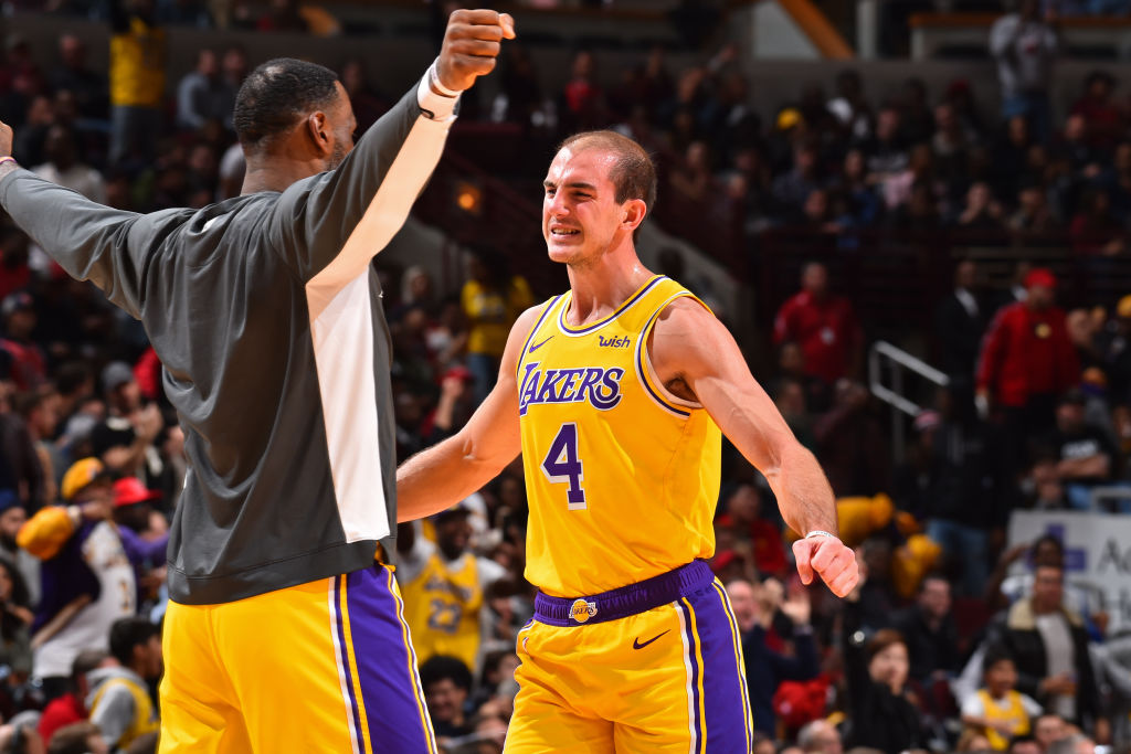 Alex Caruso of the Los Angeles Lakers