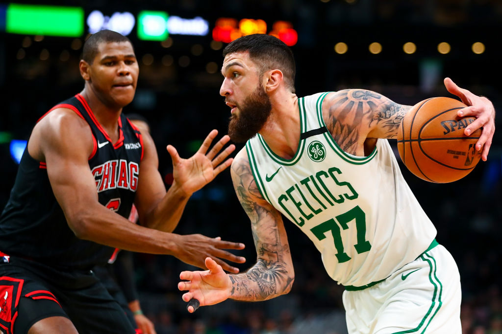 Vincent Poirier of the Boston Celtics