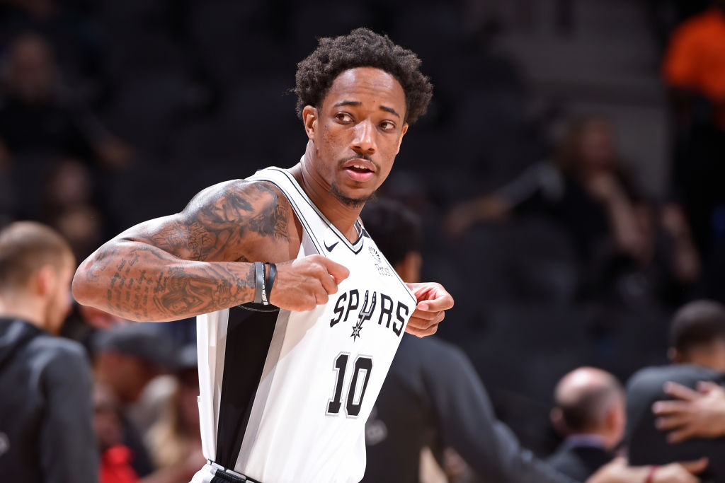 DeMar DeRozan of the San Antonio Spurs