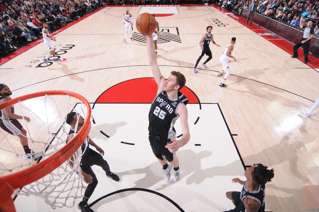 Jakob Poeltl of the San Antonio Spurs