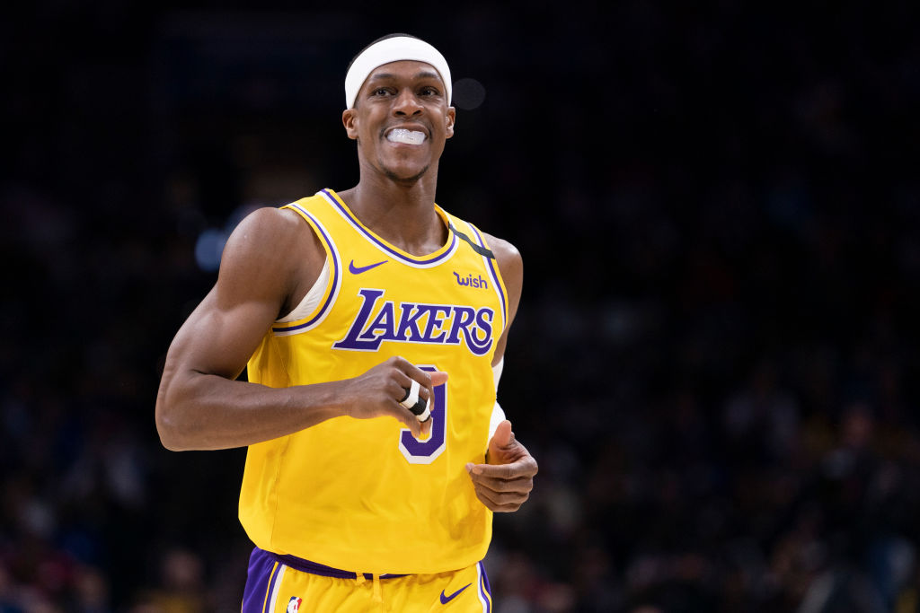Rajon Rondo of the Los Angeles Lakers